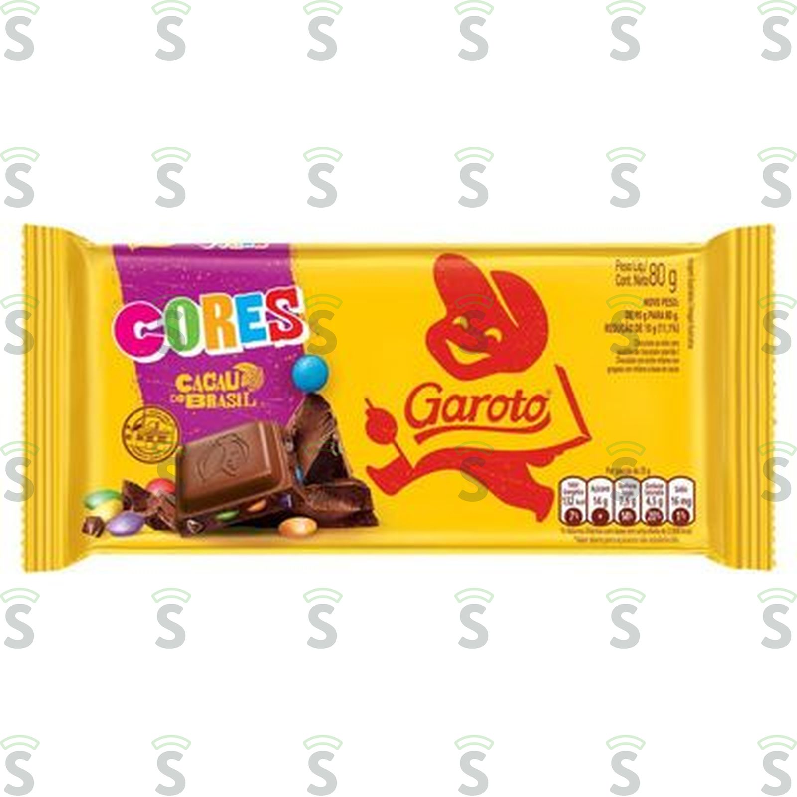 CHOC GAROTO 80G CORES