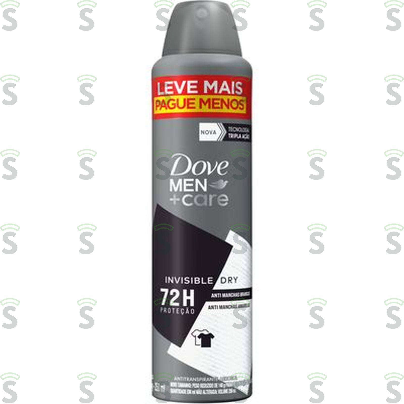 Antitranspirante Aerosol Dove Invisible Dry Men+Care Frasco Spray 250ml