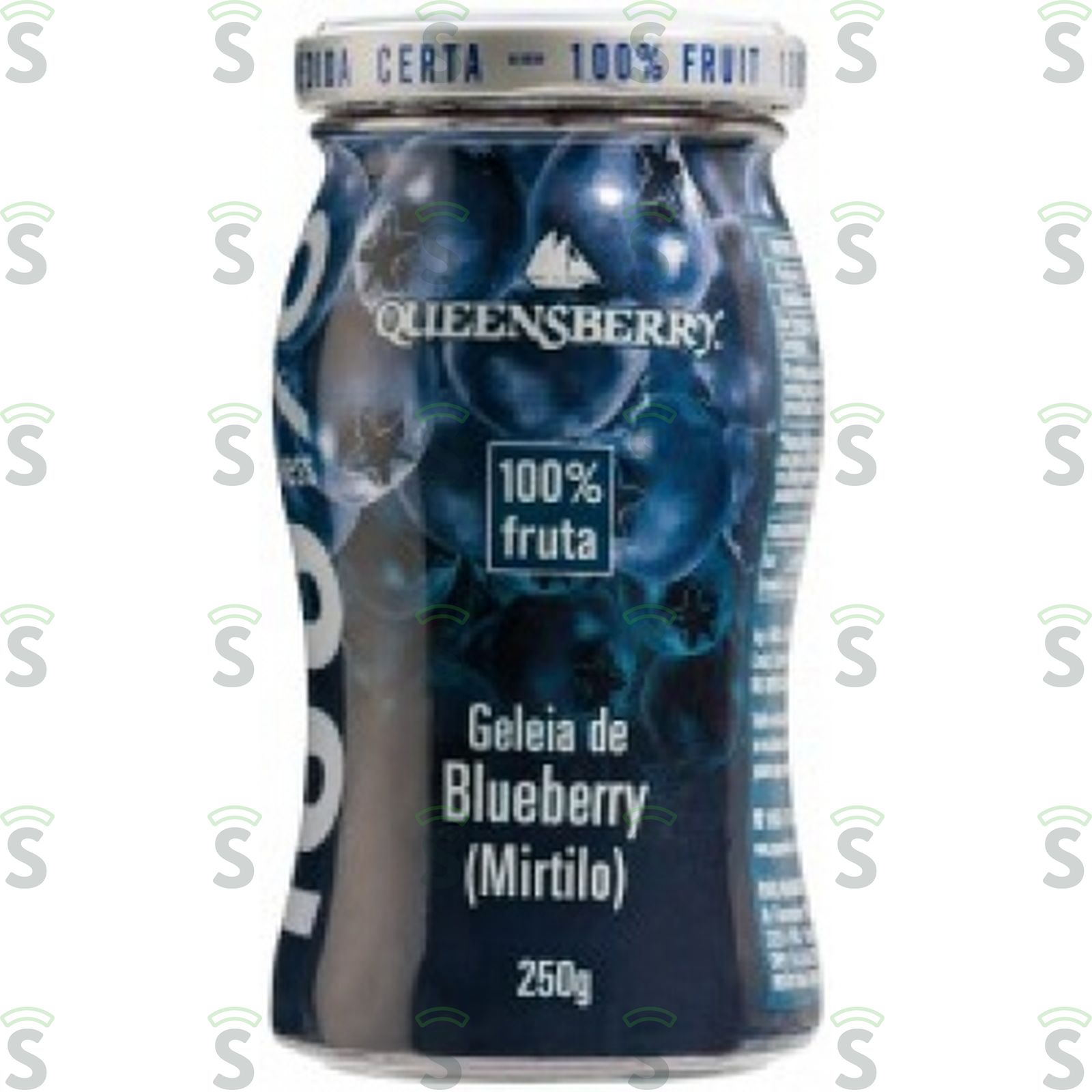 Geléia de Blueberry (mirtilo) 100% Fruta Queensberry Vidro 250G