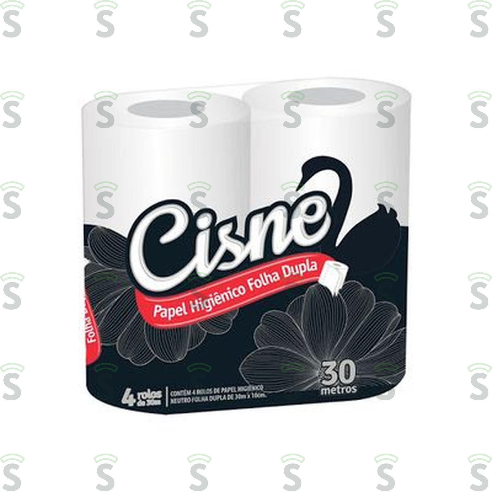 Papel Higiênico Cisne Folha Dupla 30 Metros com 4 4UN