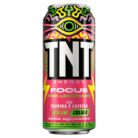Bebida Energética TNT 473ml - Pink Lemonade - Lata