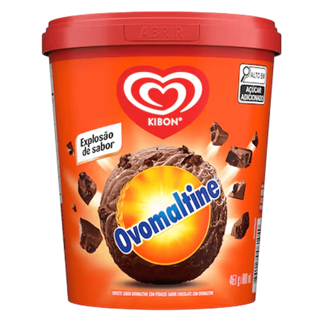 Kibon Sorvete Blast Ovomaltine 800Ml