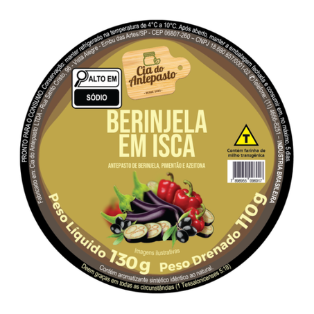 Berinjela em Isca Cia Do Antepasto 130g