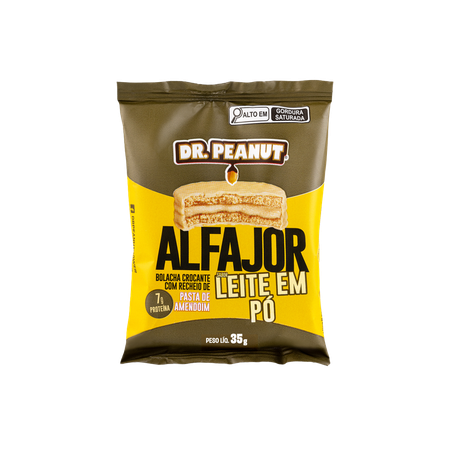 Alfajor Dr. Peanut Leite em Pó 35g