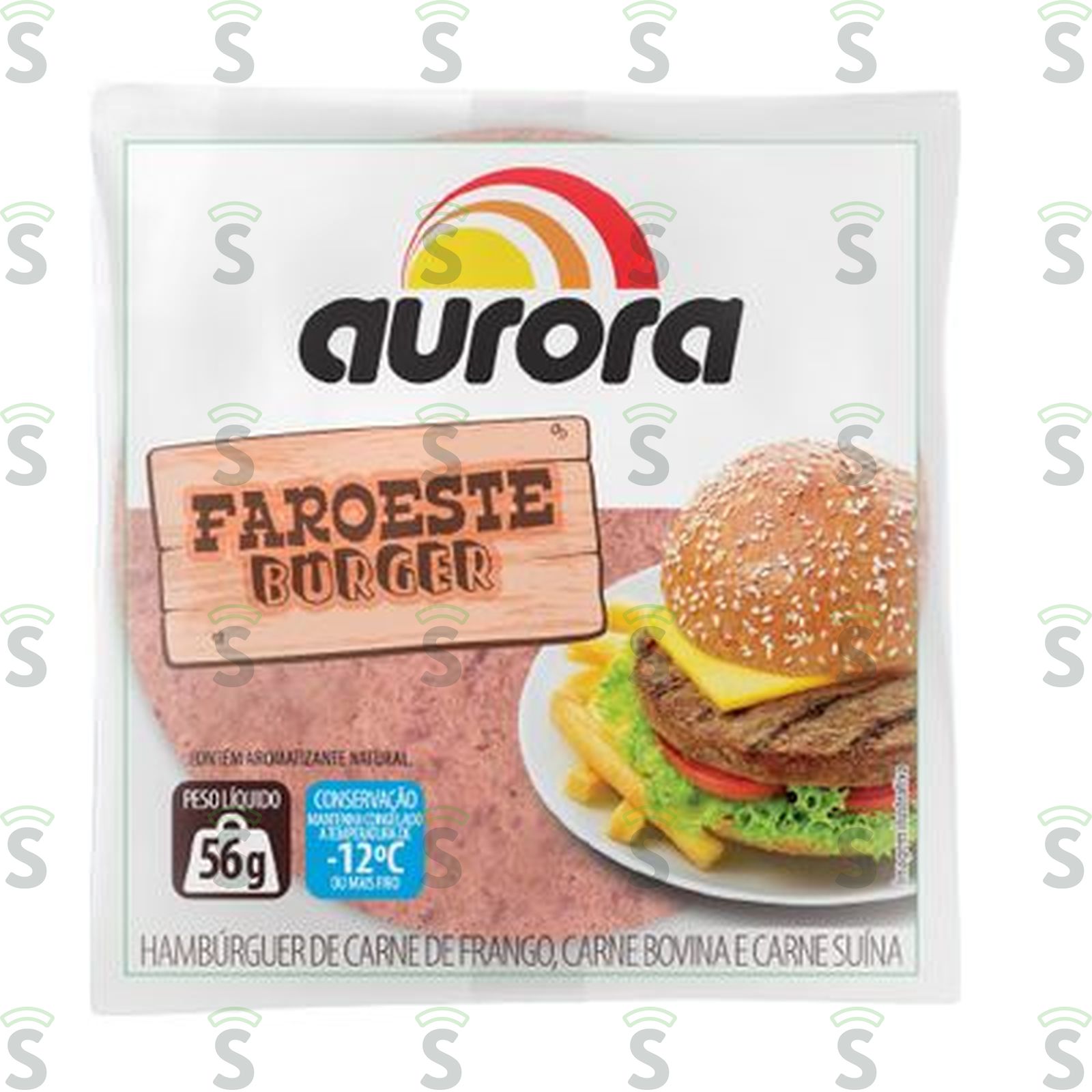 Aurora-hamburger 56g faroeste burger