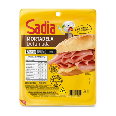Mortadela Defumada Sadia 180g