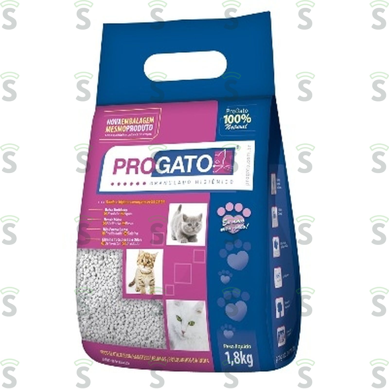 Areia Sanitária Para Gatos Progato Embalagem 1.8KG