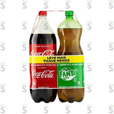  Refrig Coca Cola + Fant Guar 2l