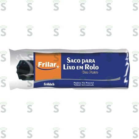  Saco P/ Lixo Frilar Preto Rolo - Unid 100lt