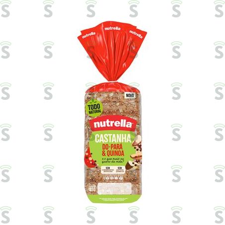  Pão Integral Castanha-do-pará & Quinoa Nutrella Pacote 350g