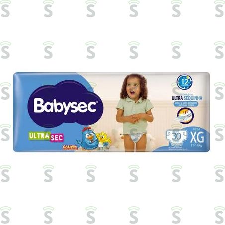  Fralda Xg Babysec Ultrasec Pacote 36un