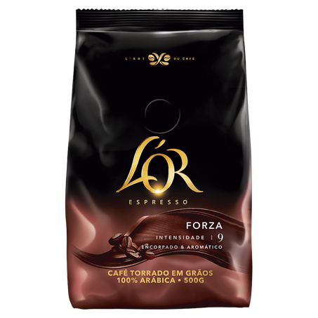 Café Lor Torrado Em Grão Forza Espresso Pacote 500g 
 