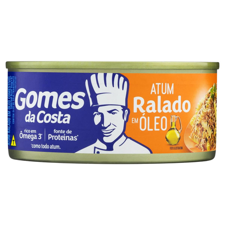 Atum Ralado Gomes da Costa 170g - Óleo - Lata