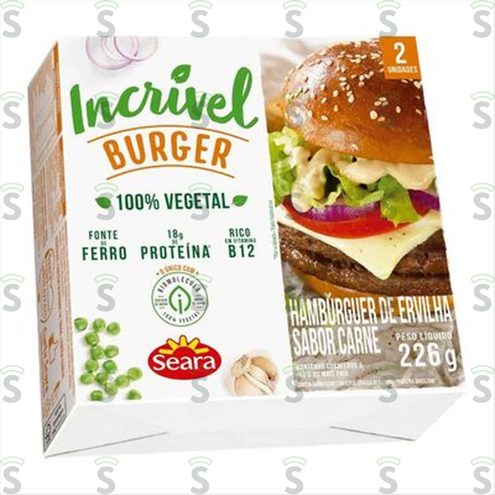 Hamburguer Vegano Seara Incrivel Carne 226G