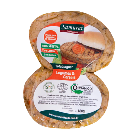 Tofuburguer de Legumes e Cereais Orgânico Samurai 180g