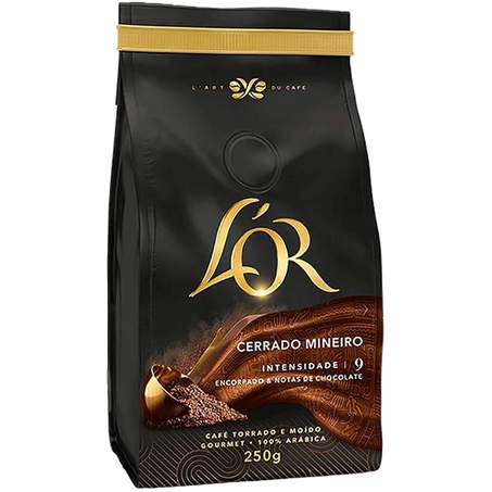Cafe lor torrado moído cerrado mineiro gourmet 250g
