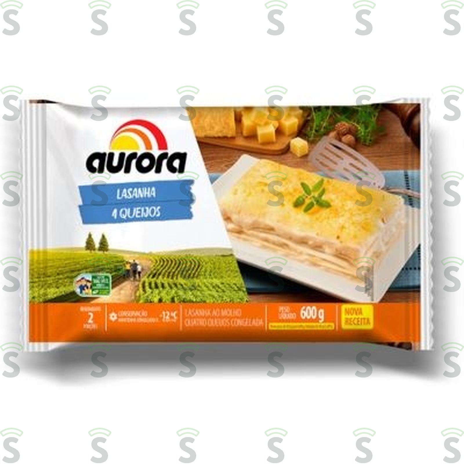 Aurora-lasanha 600g quatro queijos