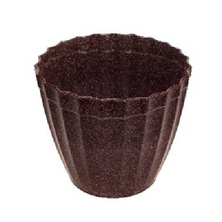 Vaso Plisado Evo Imbuia 15cm