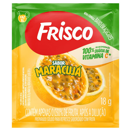 Refresco em Pó Frisco 18g - Maracujá