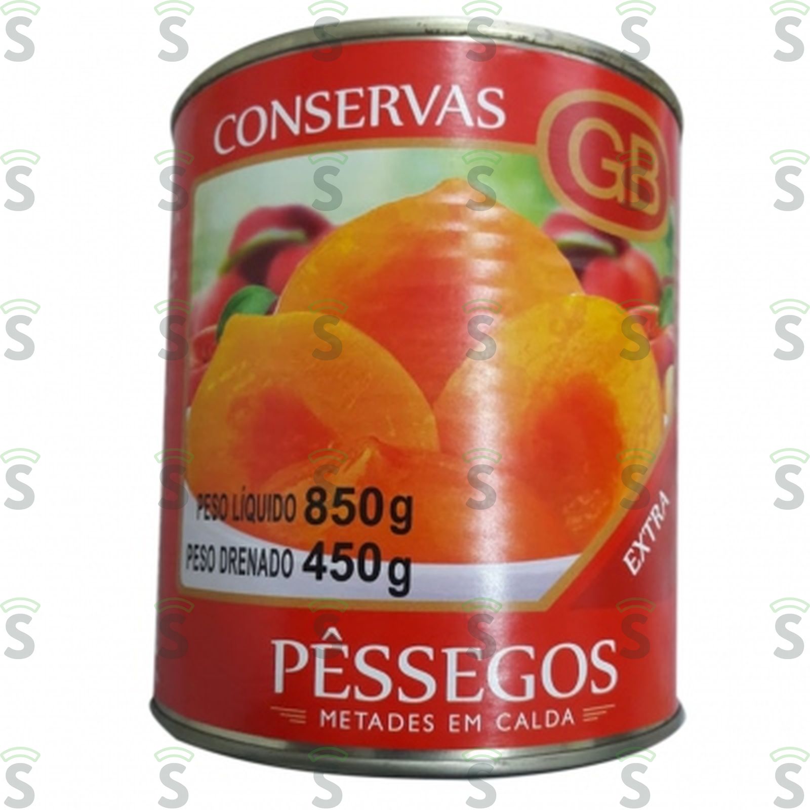Gb-pessego metades 450g