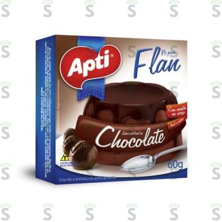  Flan Apti Sabor Chocolate Caixa 60gr