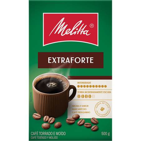 Cafe melitta 500g t moido extra forte cx
