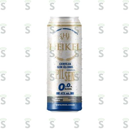  Cerveja Pilsen Heikel Sem Álcool Lata 473ml