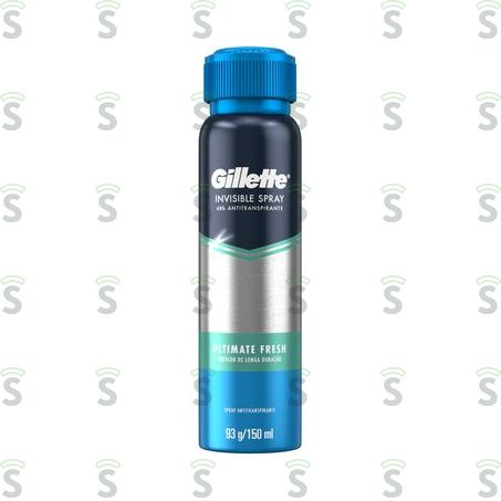  Antitranspirante Gillette Ultimate Fresh Frasco Spray 150ml