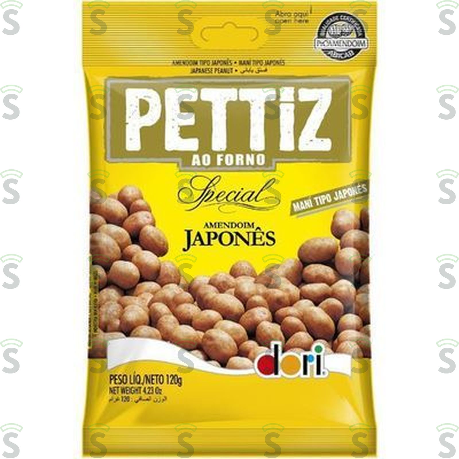 AMENDOIM PETTIZ CROC 120GR ESPEC JAPONES