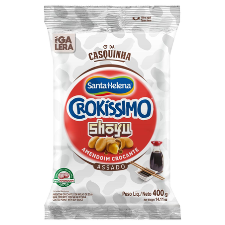 Amendoim Santa Helena  400g - Crokíssimo - Shoyu