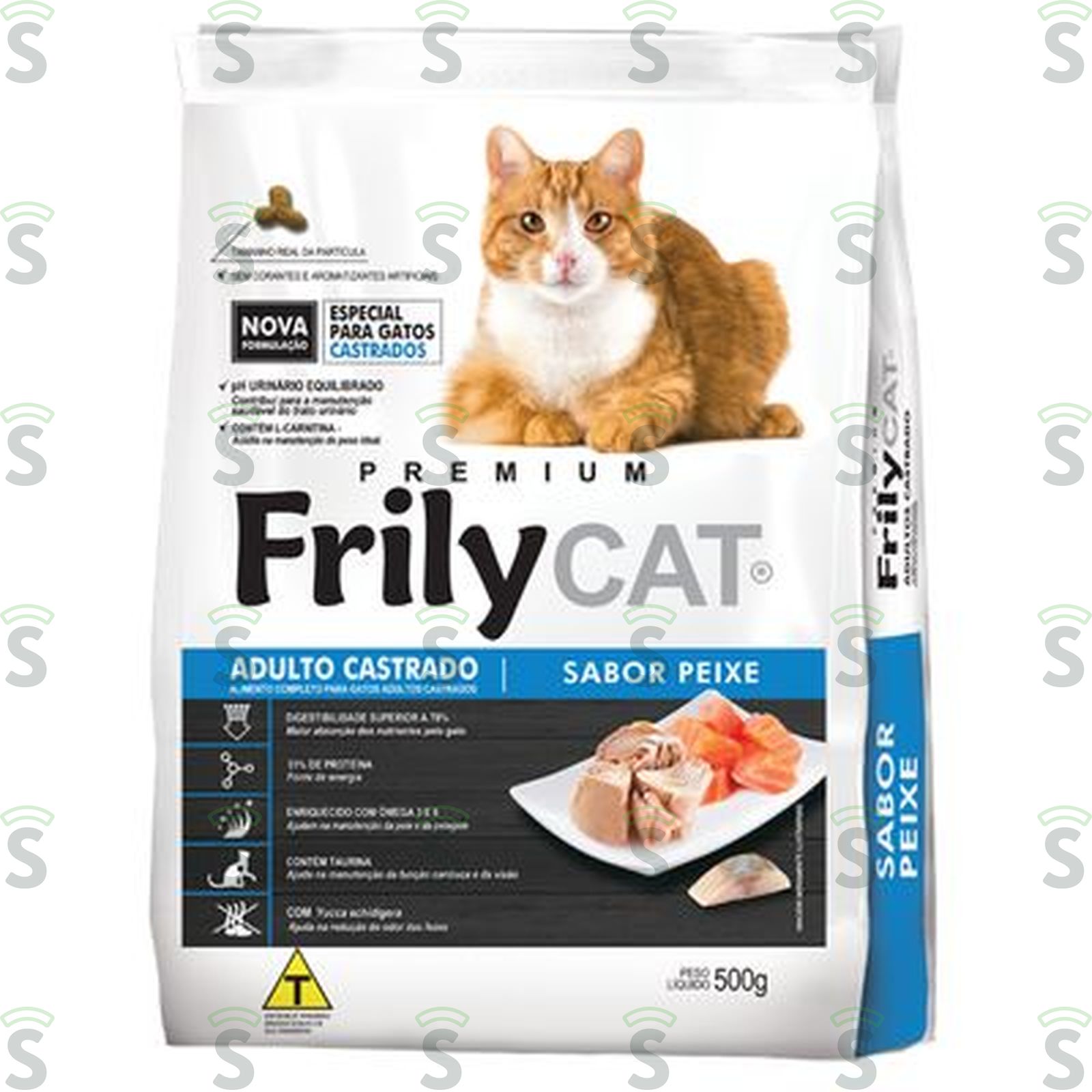Frily cat-alimento gato castr 500g peixe