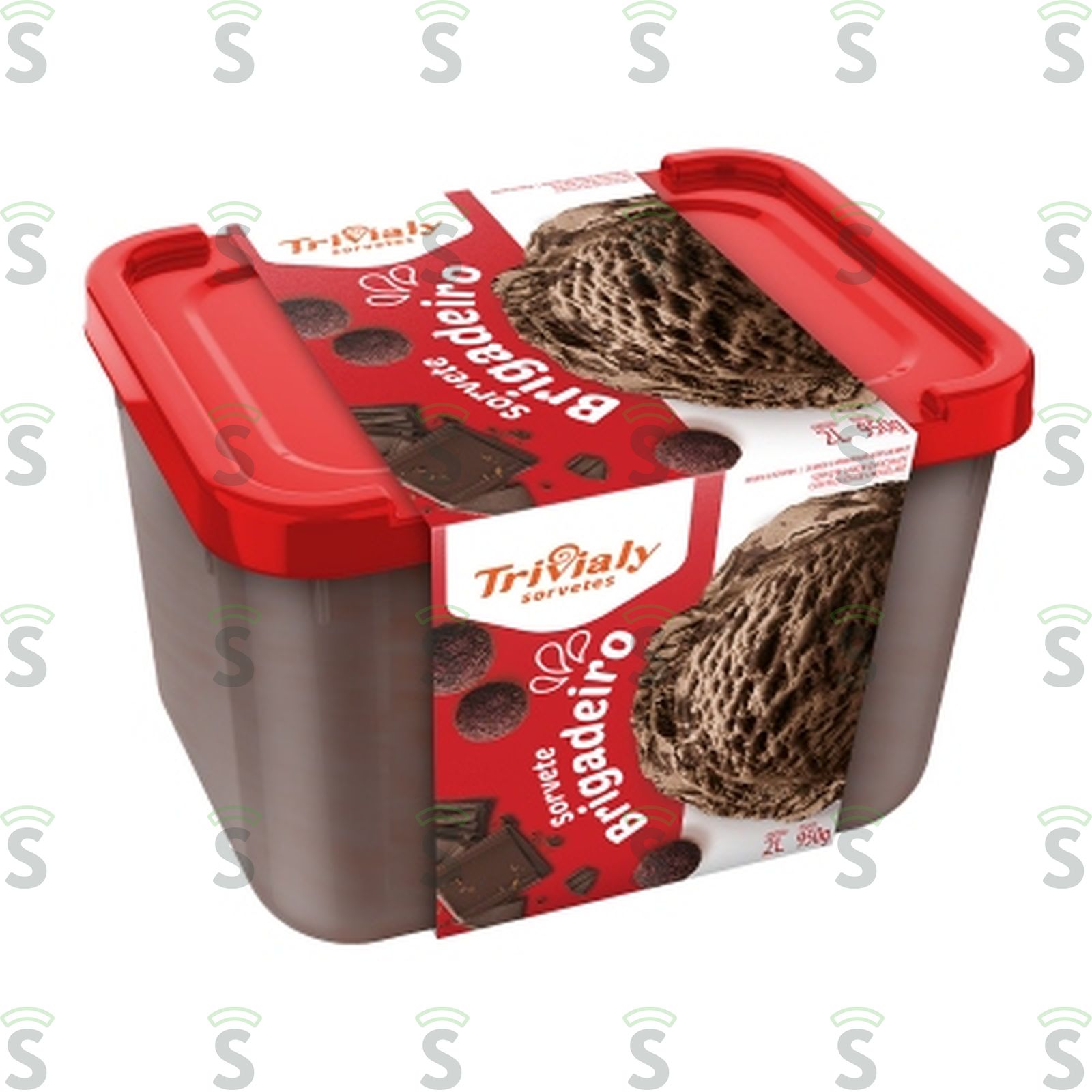 Sorvete Trivialy Brigadeiro 2LT