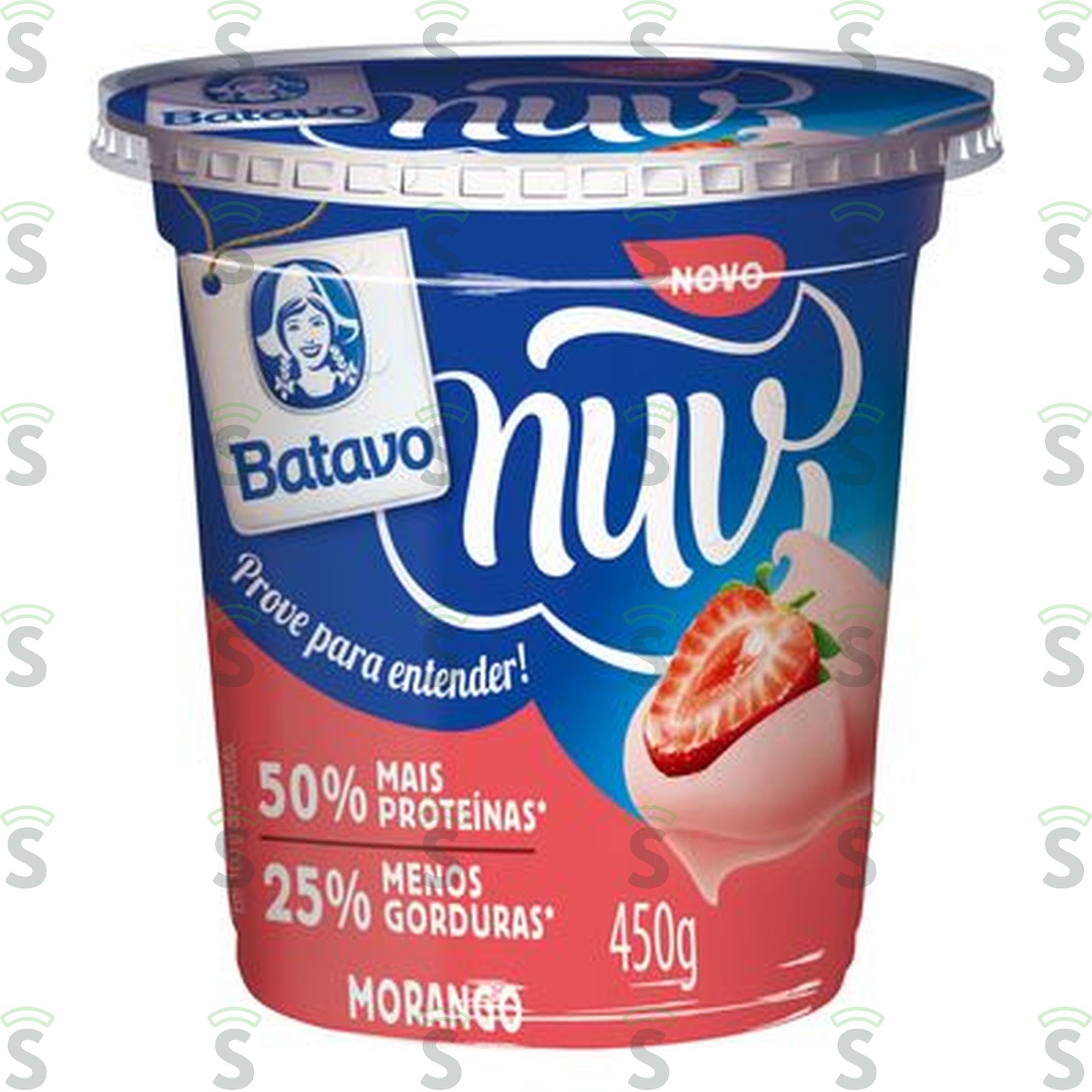 Sobremesa Nuv Batavo Quark Morango 450G