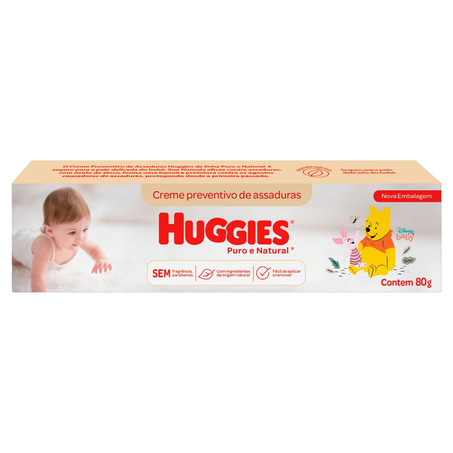 Creme Preventivo de Assaduras Huggies 80g - Puro e Natural