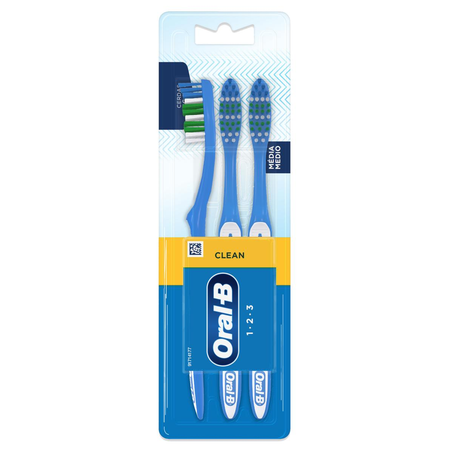 Escova Dental Oral-B 1-2-3 - Leve 3, Pague 2 Escovas