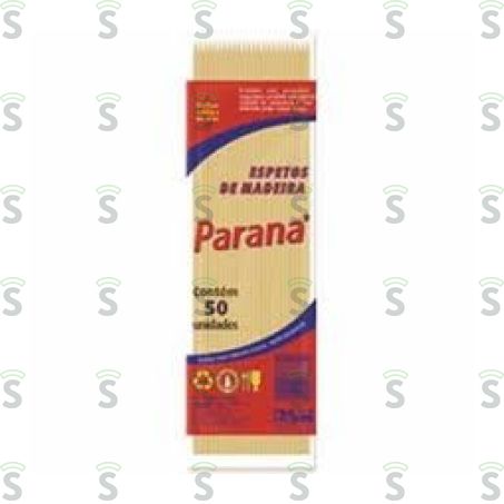  Espeto de Madeira Paraná 25cm Caixa 50un