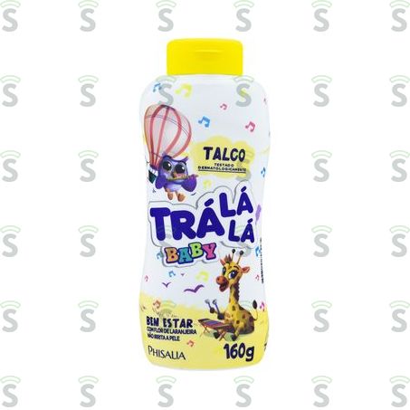  Talco Bebê Trá Lá Lá Kids Bem-estar Frasco 160gr