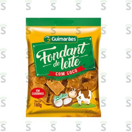  Fondant de Leite Com Coco Guimarães Embalagem 160g