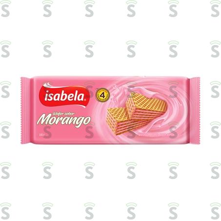  Biscoito Wafer Isabela Morango 100g