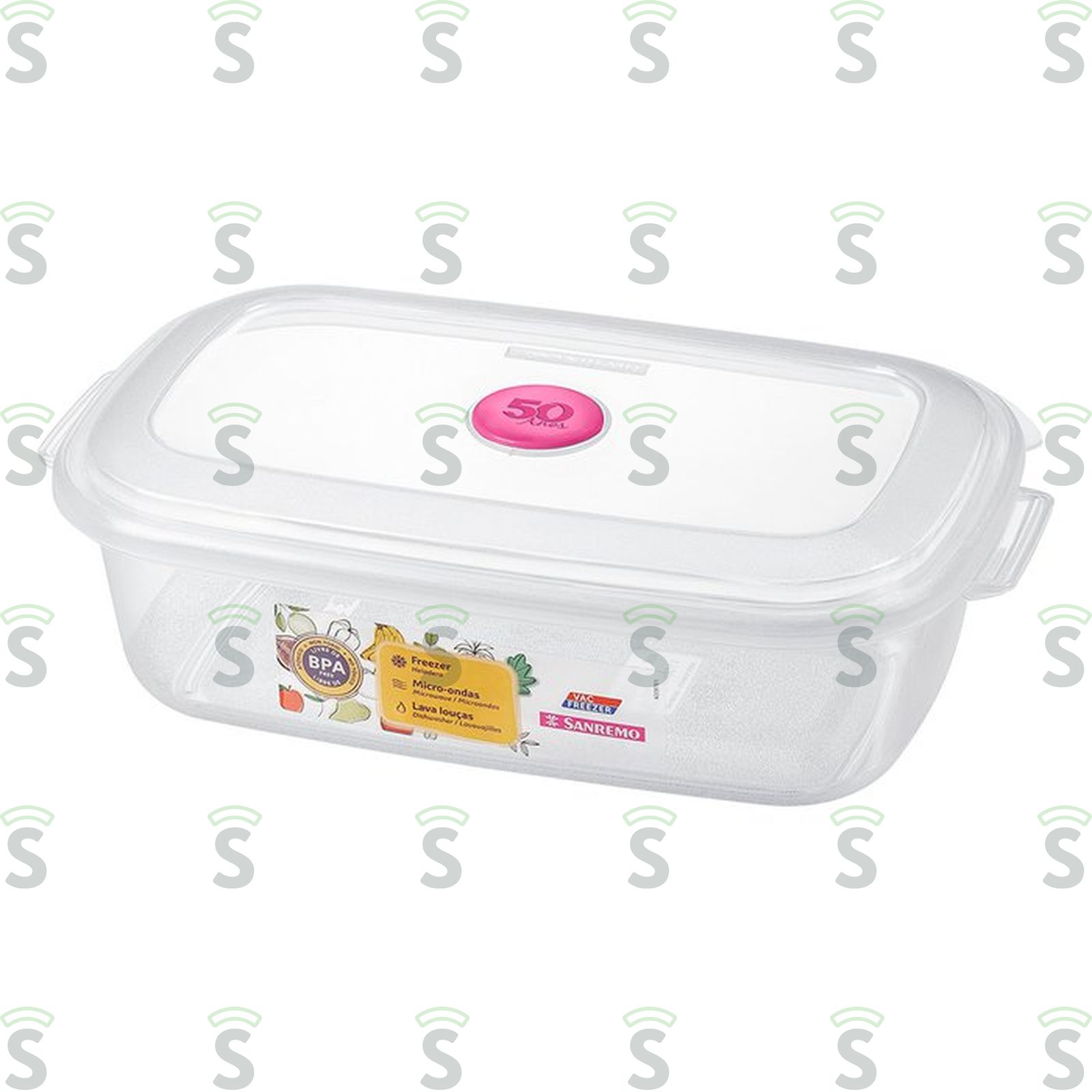 Pote Sanremo Retangular 1,3l Ref 380/2 1 Un
