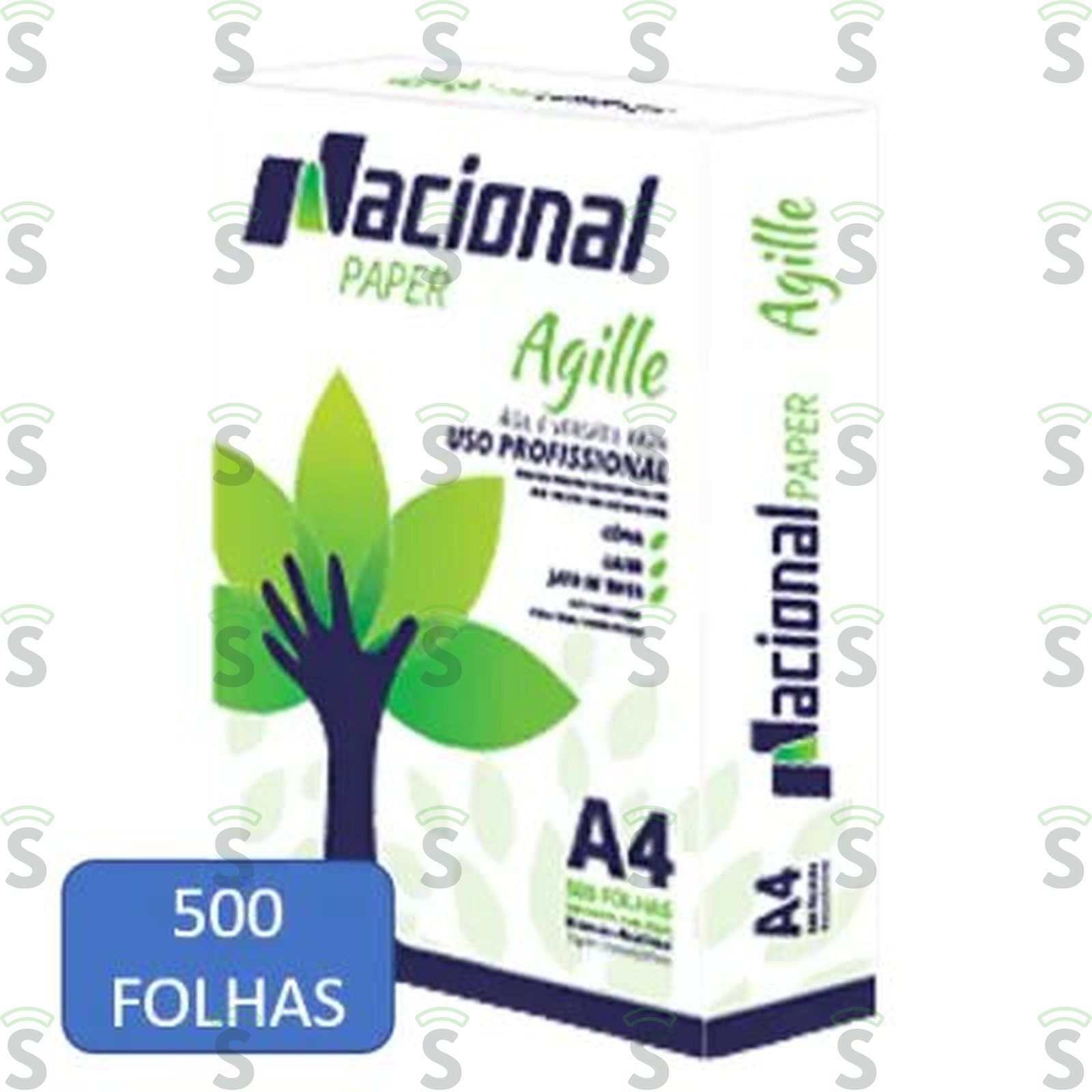 PAPEL A4  NACIONAL AGILLE 500 FOLHAS