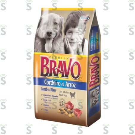 Bravo-alimento 1kg Cordeiro e Arroz