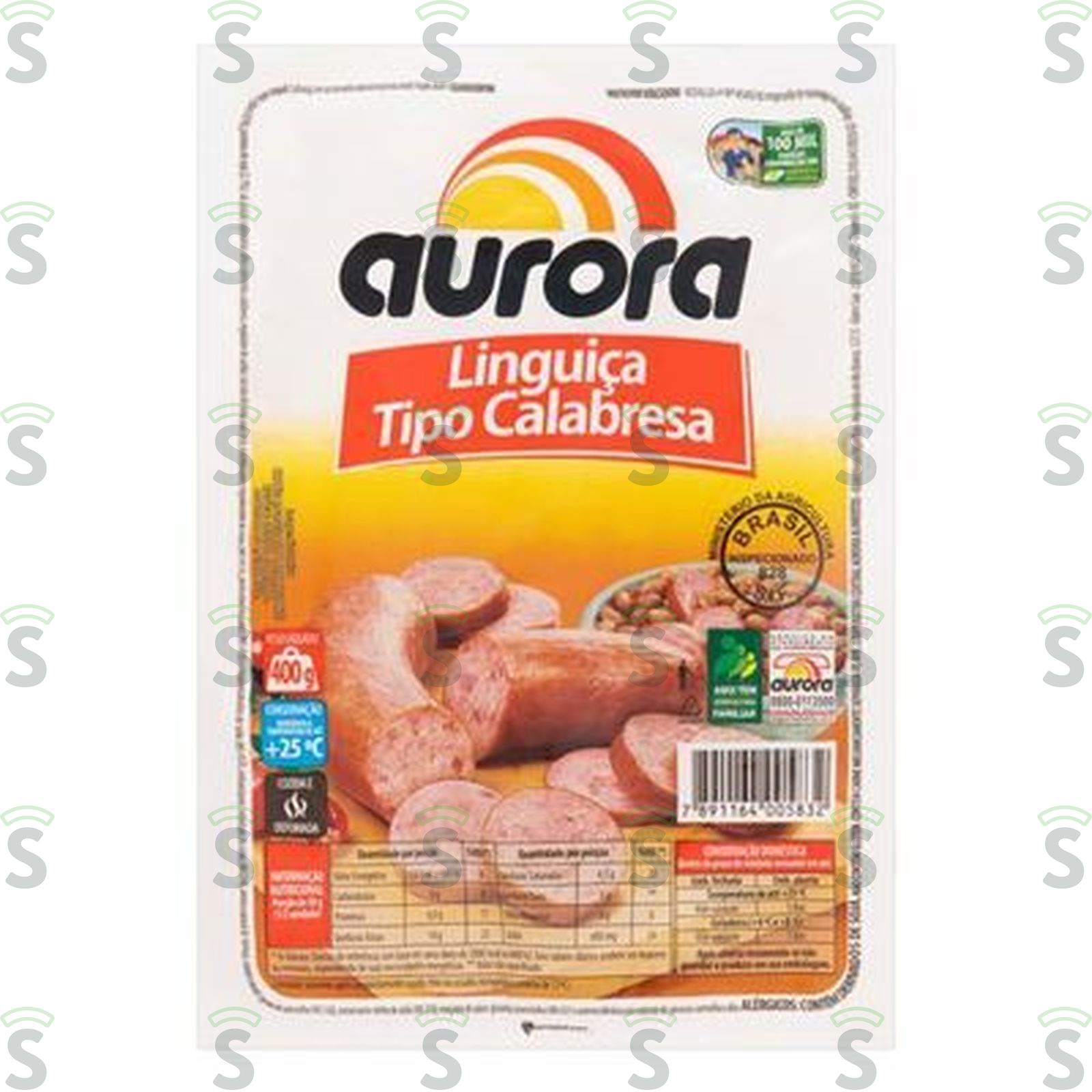 Aurora-linguica 400g calabresa