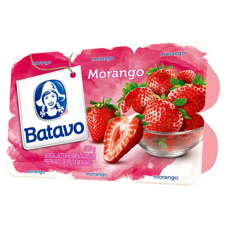 Bebida Láctea Batavo 510g - Morango