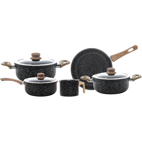 Conjunto de Panelas Wolff 5 Peças - Indução - Cinza - Ref. 21083