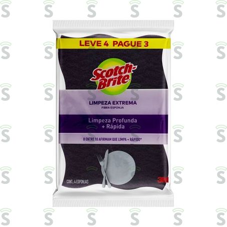  Esponja Scotch Brite Extrema 4un