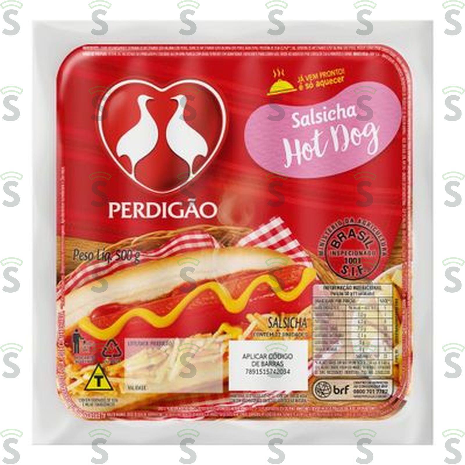 Perdigao-salsicha 500g hot dog