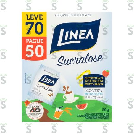  Adoçante Linea Sucralose Em Pó Embalagem 70g