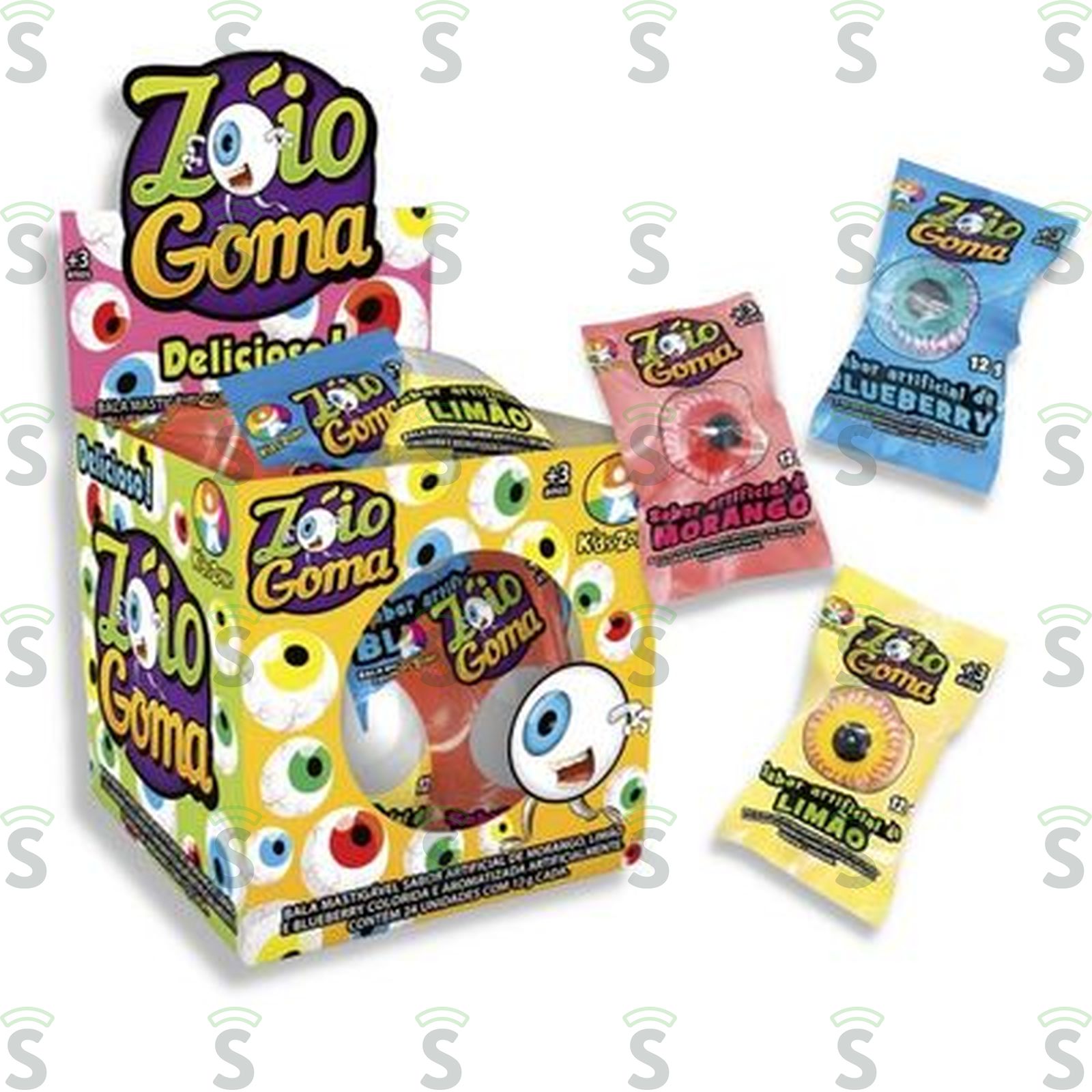 Bala de Goma Kidszone Zoio 12G