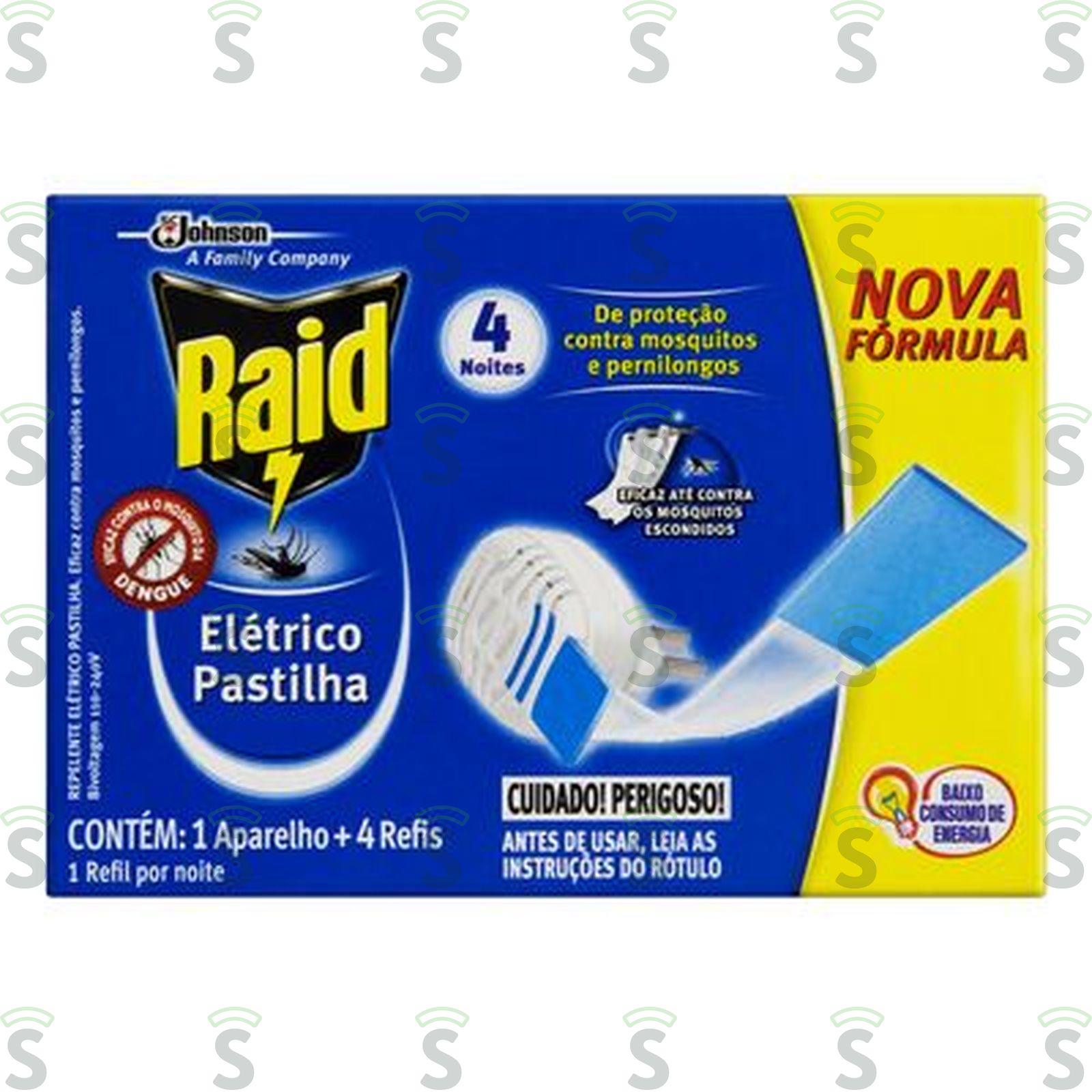 Raid-eletrico pastilha 1ap+4refis